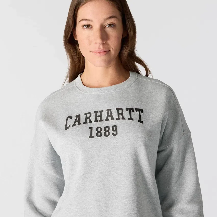 Women's Loose Fit Midweight Carhartt 1889 Graphic Crewneck Sweatshirt