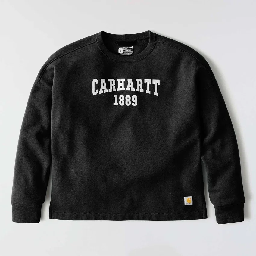 Women's Loose Fit Midweight Carhartt 1889 Graphic Crewneck Sweatshirt