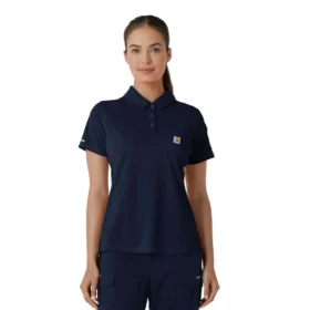 Women's Rugged Flex® Rscu Lightweight Short Sleeve Polo Scrub Top