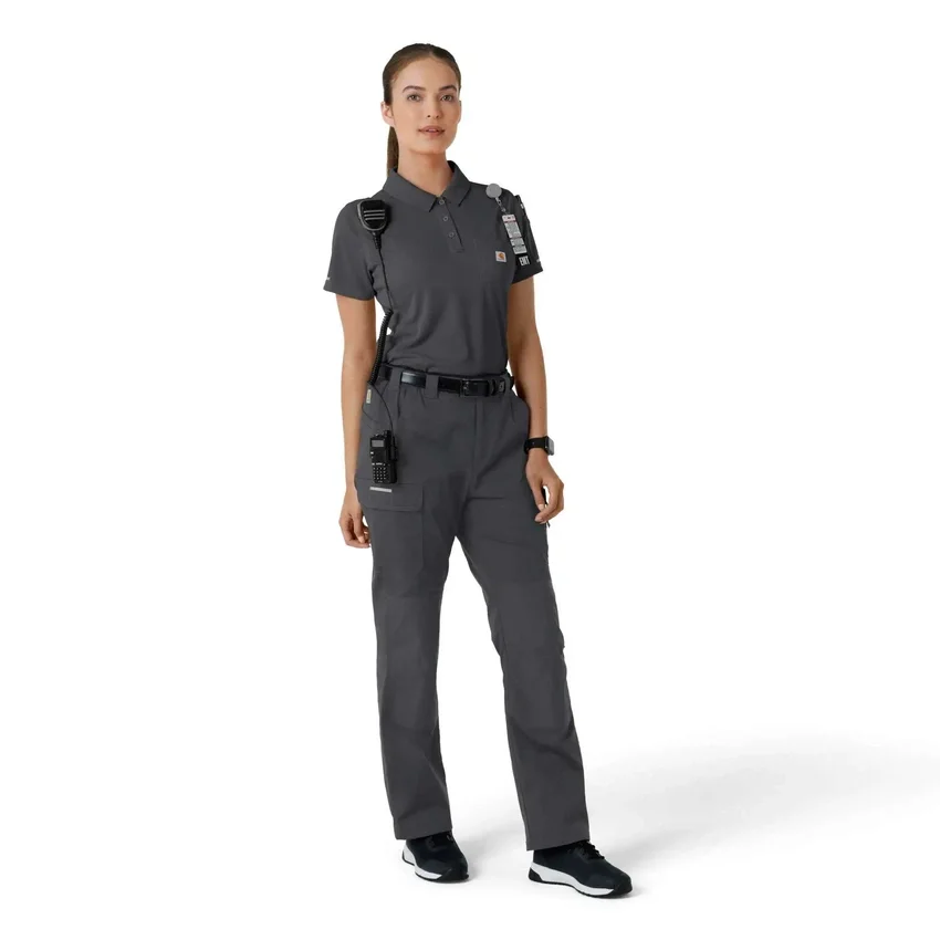 Women's Rugged Flex® Rscu Lightweight Short Sleeve Polo Scrub Top