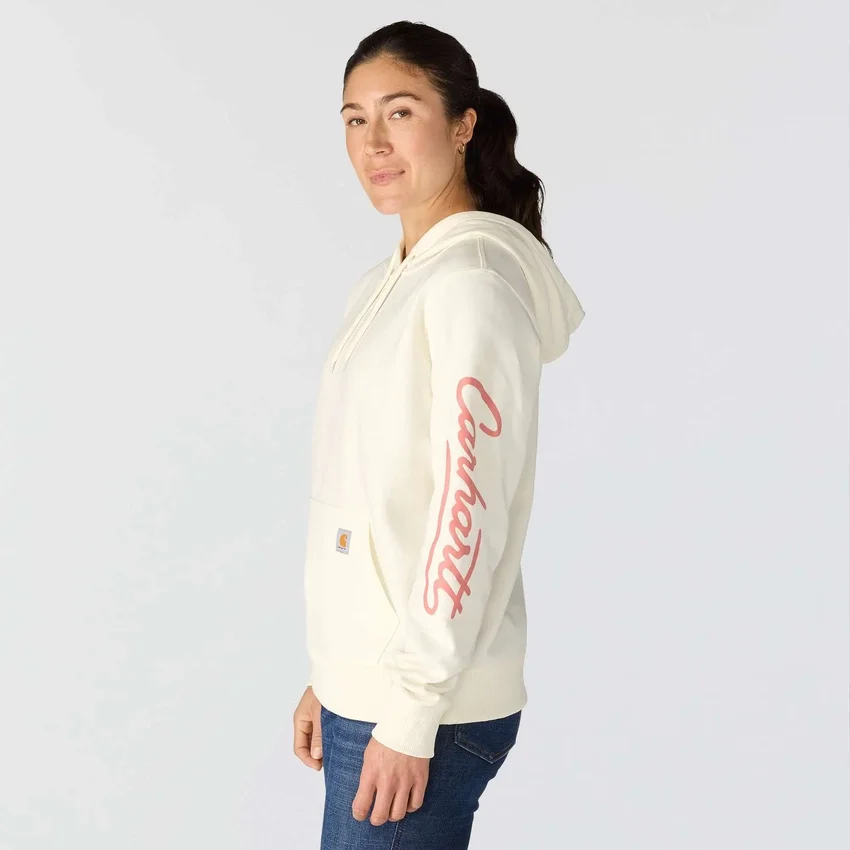 Women's Sawyer Script Logo Sleeve Hoodie