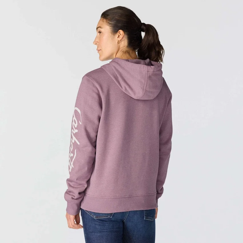 Women's Sawyer Script Logo Sleeve Hoodie