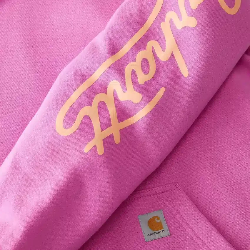 Women's Sawyer Script Logo Sleeve Hoodie