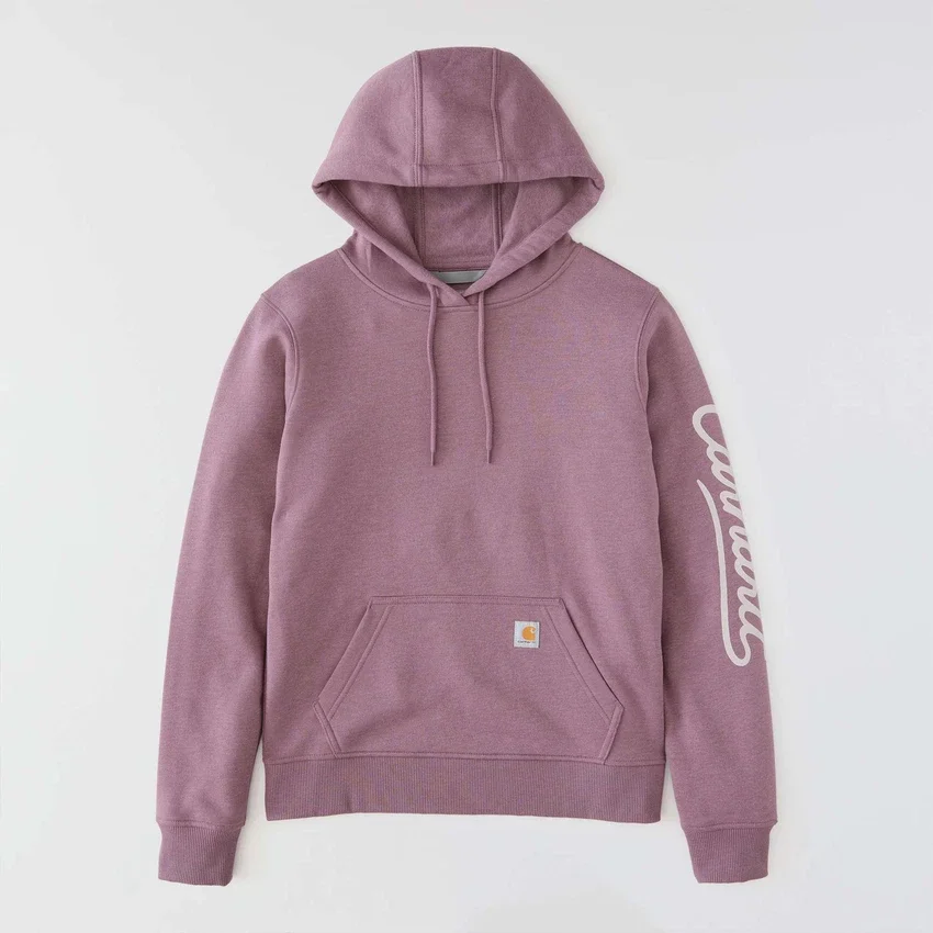 Women's Sawyer Script Logo Sleeve Hoodie