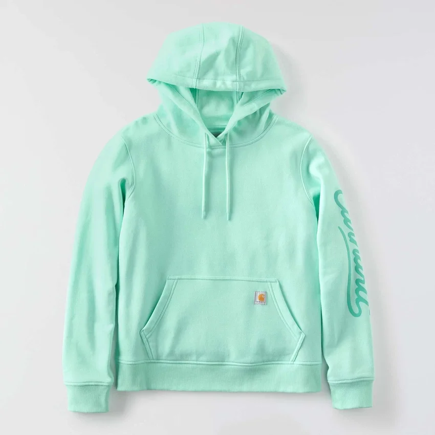 Women's Sawyer Script Logo Sleeve Hoodie