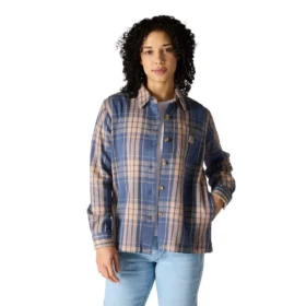 Women's Tencelâ„¢ Fiber Series Loose Fit Twill Plaid Shirt