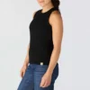 Women's Tencel Lightweight Breathable Ribbed Tank Top