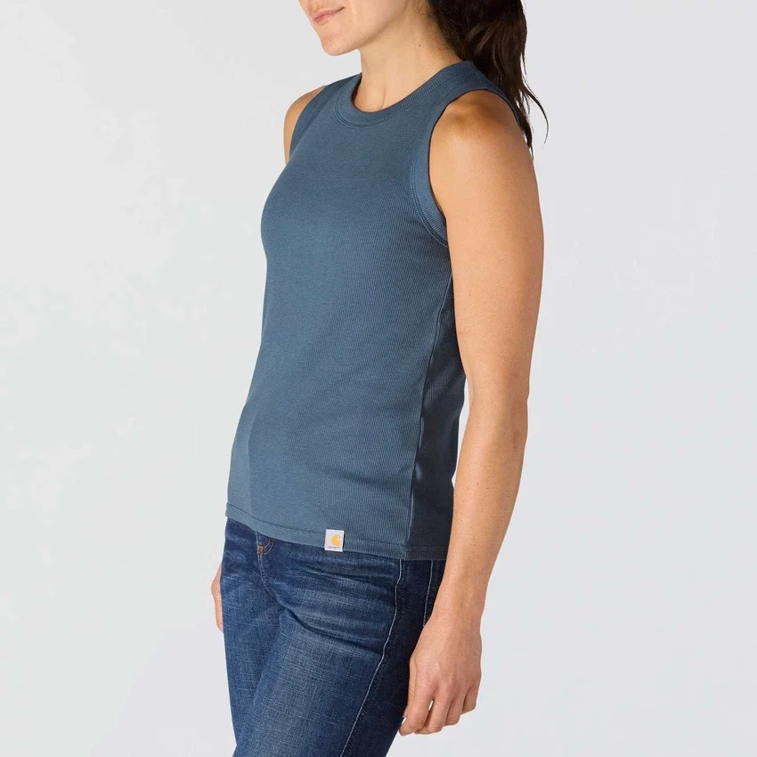 Women's Tencel Lightweight Breathable Ribbed Tank Top