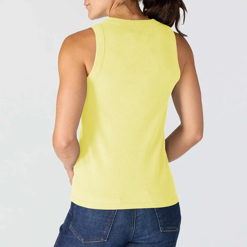 Women's Tencel Lightweight Breathable Ribbed Tank Top