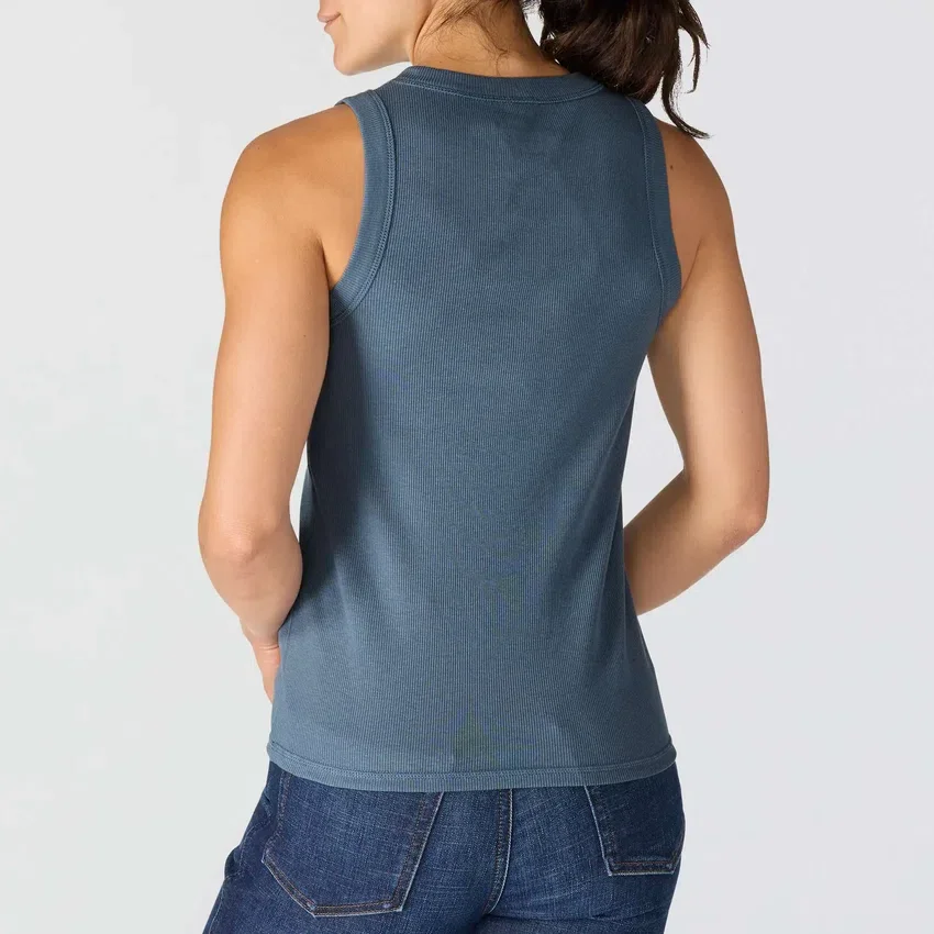 Women's Tencel Lightweight Breathable Ribbed Tank Top