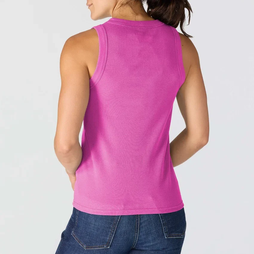 Women's Tencel Lightweight Breathable Ribbed Tank Top
