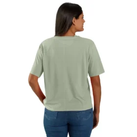 Women’s Tencel Loose Fit Lightweight Crewneck Pocket T-Shirt