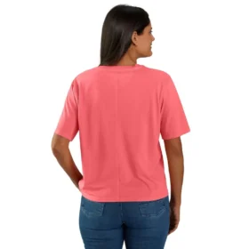 Women’s Tencel Loose Fit Lightweight Crewneck Pocket T-Shirt