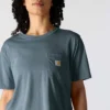 Women's Tencel Loose Fit Lightweight Crewneck Pocket T-Shirt