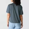 Women's Tencel Loose Fit Lightweight Crewneck Pocket T-Shirt