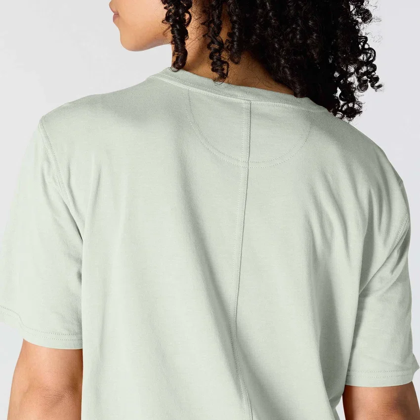 Women's Tencel Loose Fit Lightweight Crewneck Pocket T-Shirt