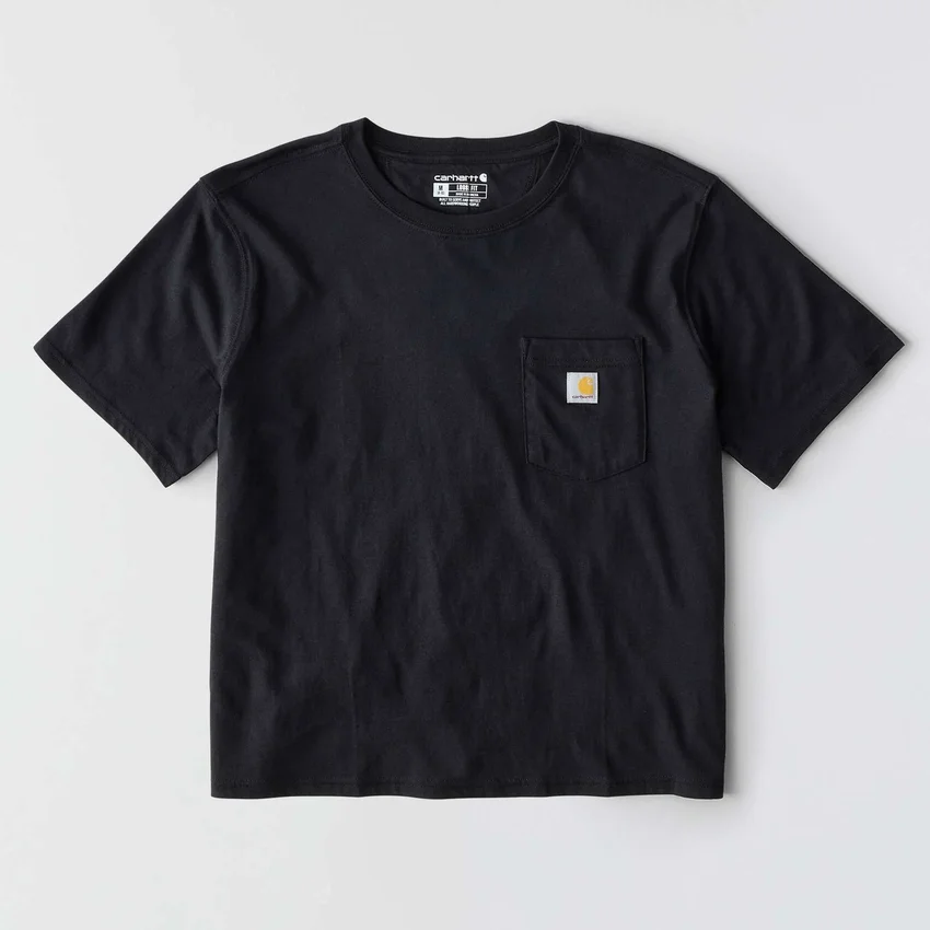 Women's Tencel Loose Fit Lightweight Crewneck Pocket T-Shirt