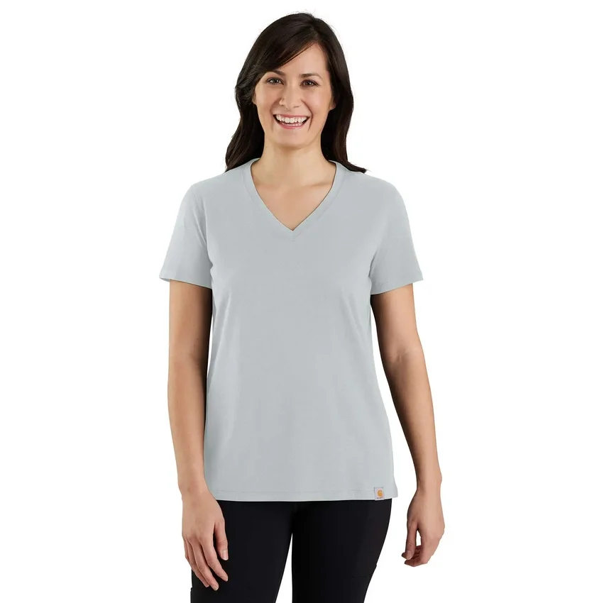 Women's Tencel Relaxed Fit Lightweight Breathable V-Neck T-Shirt