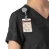Women's Tuck-In Print Scrub Top