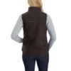 Women's Washed Duck Sherpa-Lined Mock Neck Vest