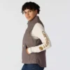 Women's Washed Duck Sherpa-Lined Mock Neck Vest